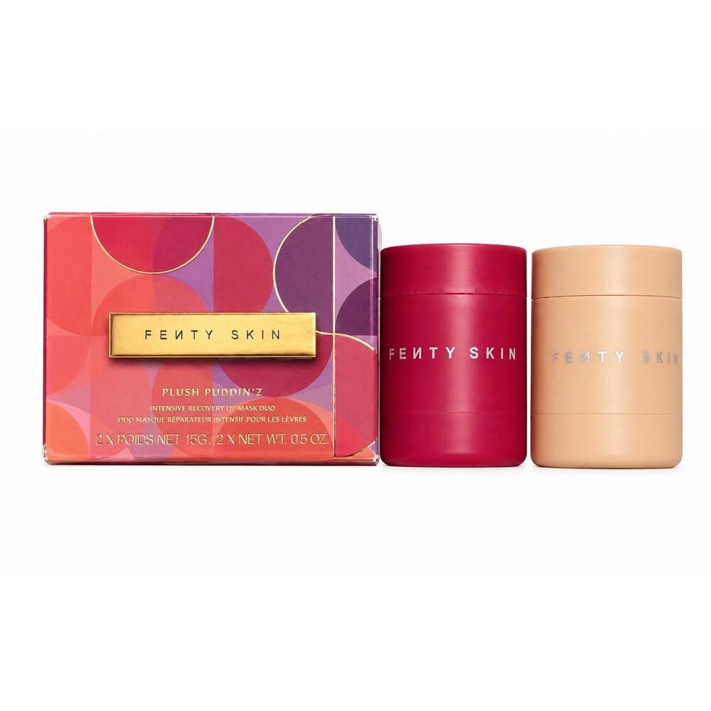 Fenty Beauty Plush Puddin'z Intensive Recovery Lip Mask DUO BNIB